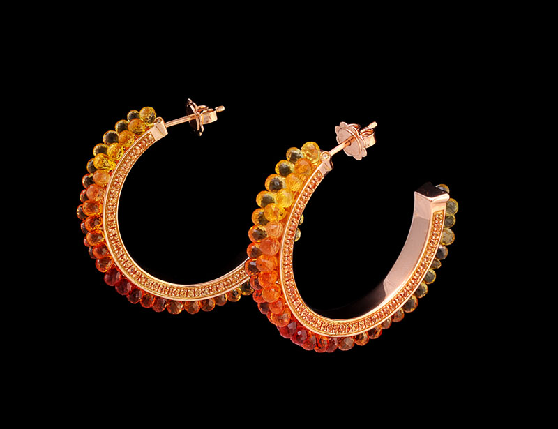 Graded Sapphires Earrings collezione Anemone