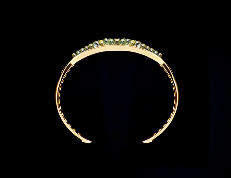 Bracciale zaffiri verdi