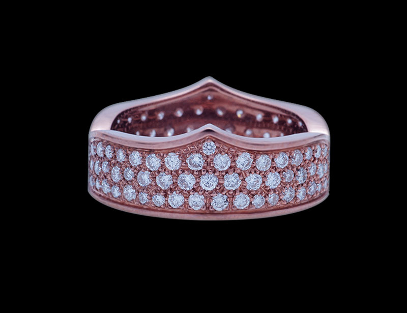 Anello Crown Full Pavè Diamonds