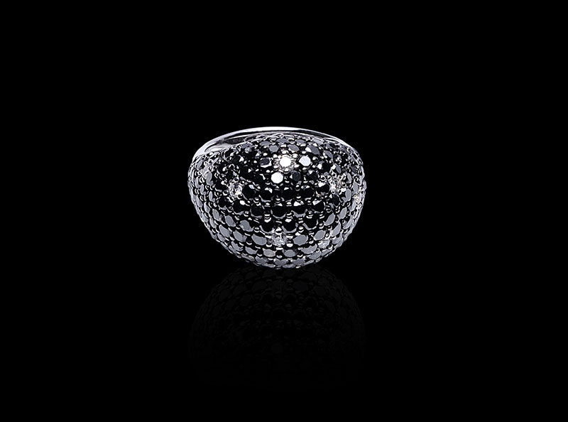 Anello Black Diamonds Notte a Levanzo