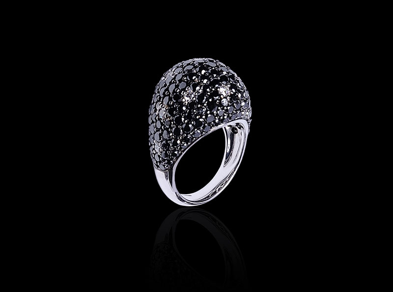 Anello Black Diamonds Notte a Levanzo